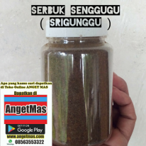 Read more about the article Serbuk daun senggugu atau bubuk daun senggugu / srigunggu untuk gurah, mengobati sinusitis, dll